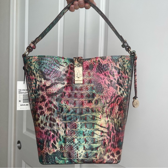 Brahmin Shira Bucket Bag Shapeshifter Melbourne Leather - Picture 8 of 8